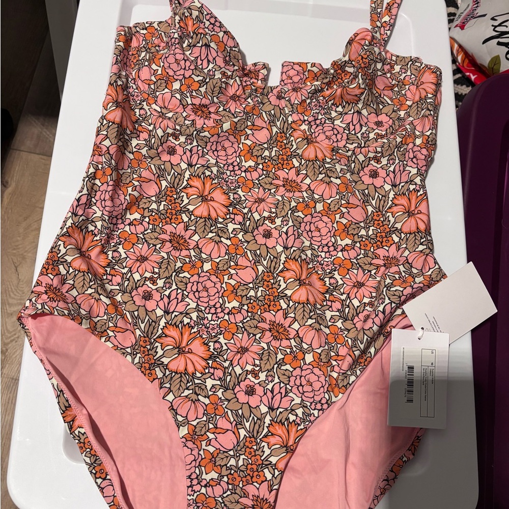 Floral Pink Swimsuit